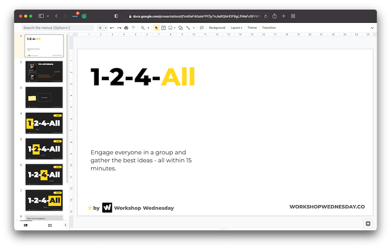 1-2-4-All (Online) template preview