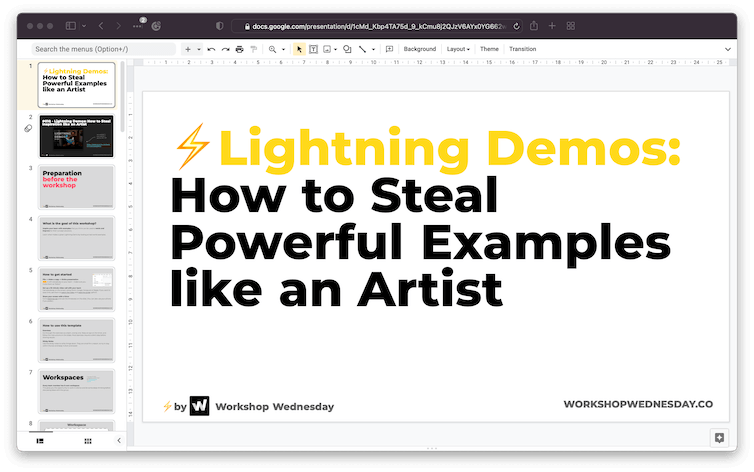 Lightning Demos Workshop template preview