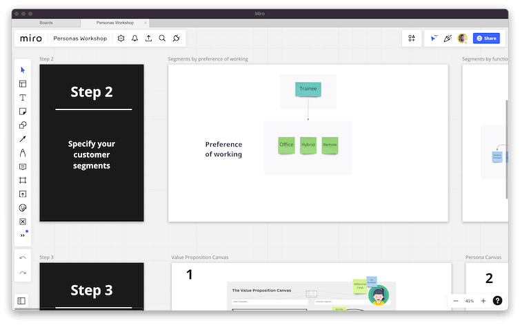 Personas Workshop template preview